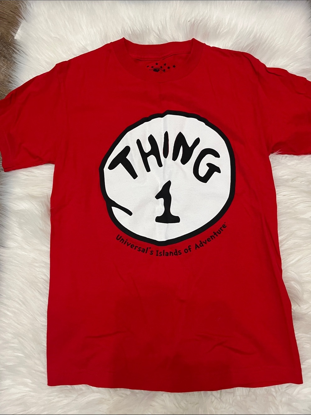 Universal's Islands of Adventure Red 'Thing 1' Graphic Tee